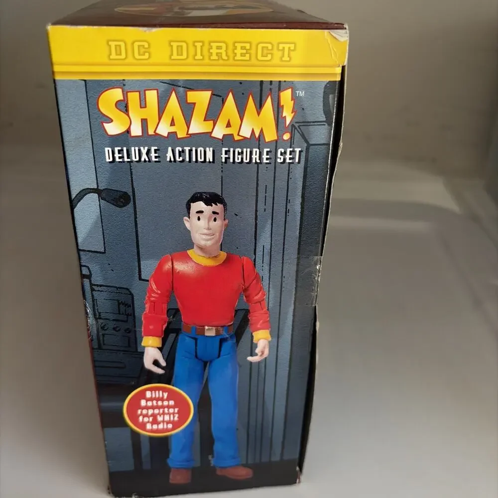 Shazam & Billy Batson 2 Pack Deluxe DC DIRECT Set MOC NEW